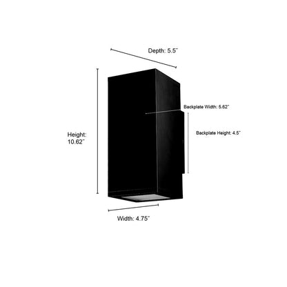 Millennium Vegas 1Lt 5.5" Outdoor Wall Sconce, Aluminum/Frosted