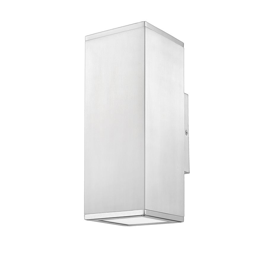 Millennium Lighting Vegas 2Lt Outdoor Wall Sconce, Aluminum/Frosted
