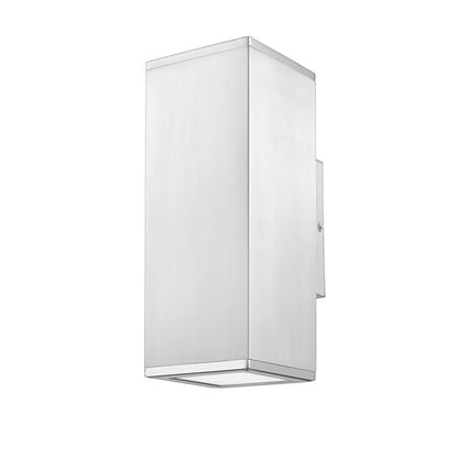 Millennium Lighting Vegas 2Lt Outdoor Wall Sconce, Aluminum/Frosted