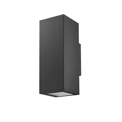 Millennium Lighting Vegas 2Lt 13" Outdoor Wall Sconce, Black/Frosted