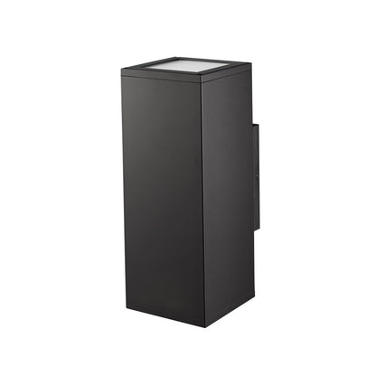 Millennium Lighting Vegas 2Lt 13" Outdoor Wall Sconce, Black/Frosted