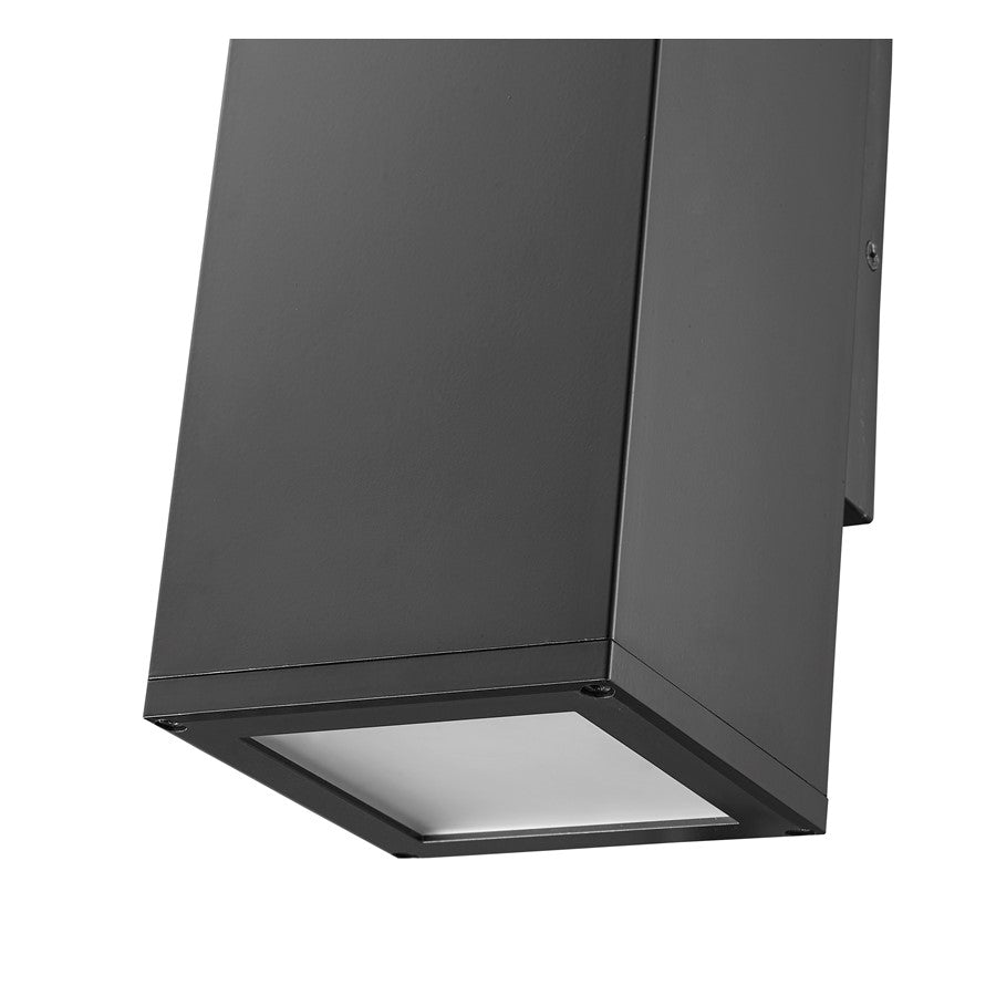 Millennium Lighting Vegas 2Lt 13" Outdoor Wall Sconce, Black/Frosted