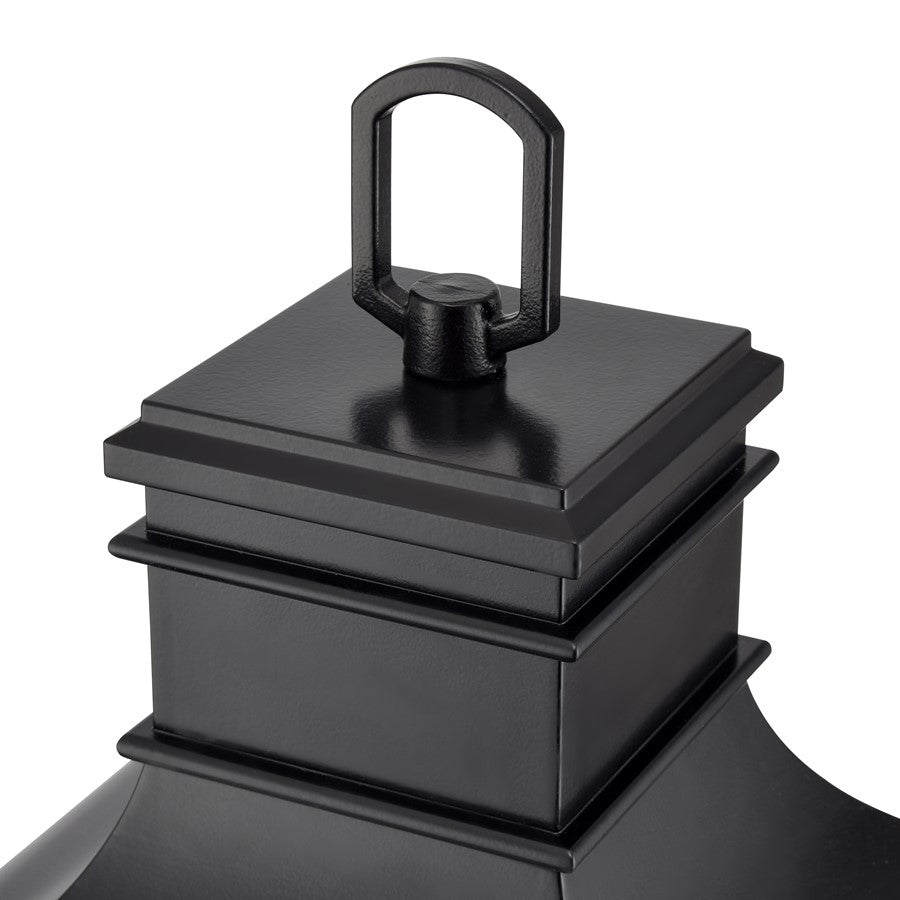 Millennium Lighting Edenton 3Lt 24" Outdoor Post Lantern, Black/Clear