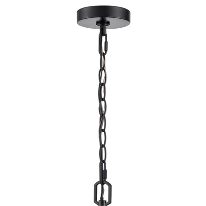 Millennium Edenton 3Lt 11" Outdoor Hanging Pendant, Black/Clear