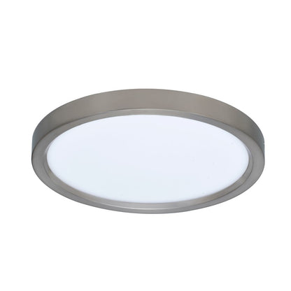 RP Lighting 1Lt 13" LED Ceiling Mount, 18.5W 3K, NK/Frosted - 4350-1BN-3K-13
