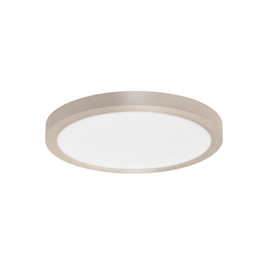 RP Lighting Slim Edge-Lit 12" LED Disc, Brushed Nickel - 4352BN-12-5CCT