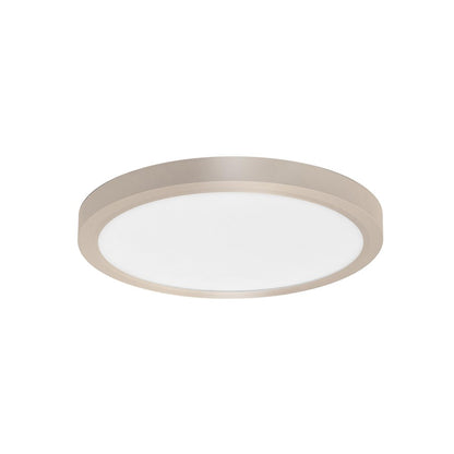 RP Lighting Slim Edge-Lit 12" LED Disc, Brushed Nickel - 4352BN-12-5CCT