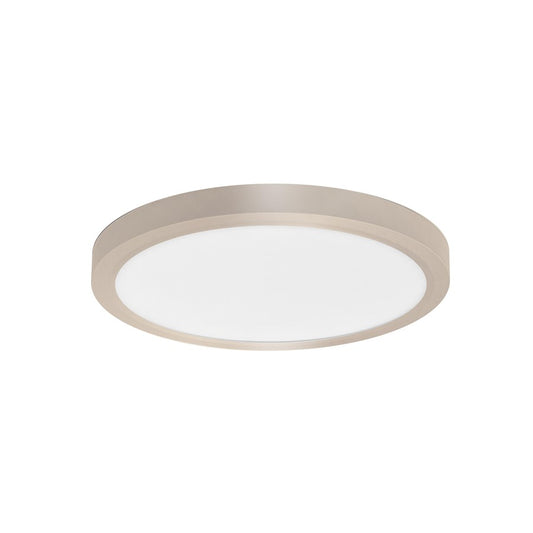 RP Lighting Slim Edge-Lit 12" LED Disc, Brushed Nickel - 4352BN-12-5CCT