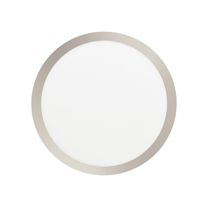 RP Lighting Slim Edge-Lit 12" LED Disc, Brushed Nickel