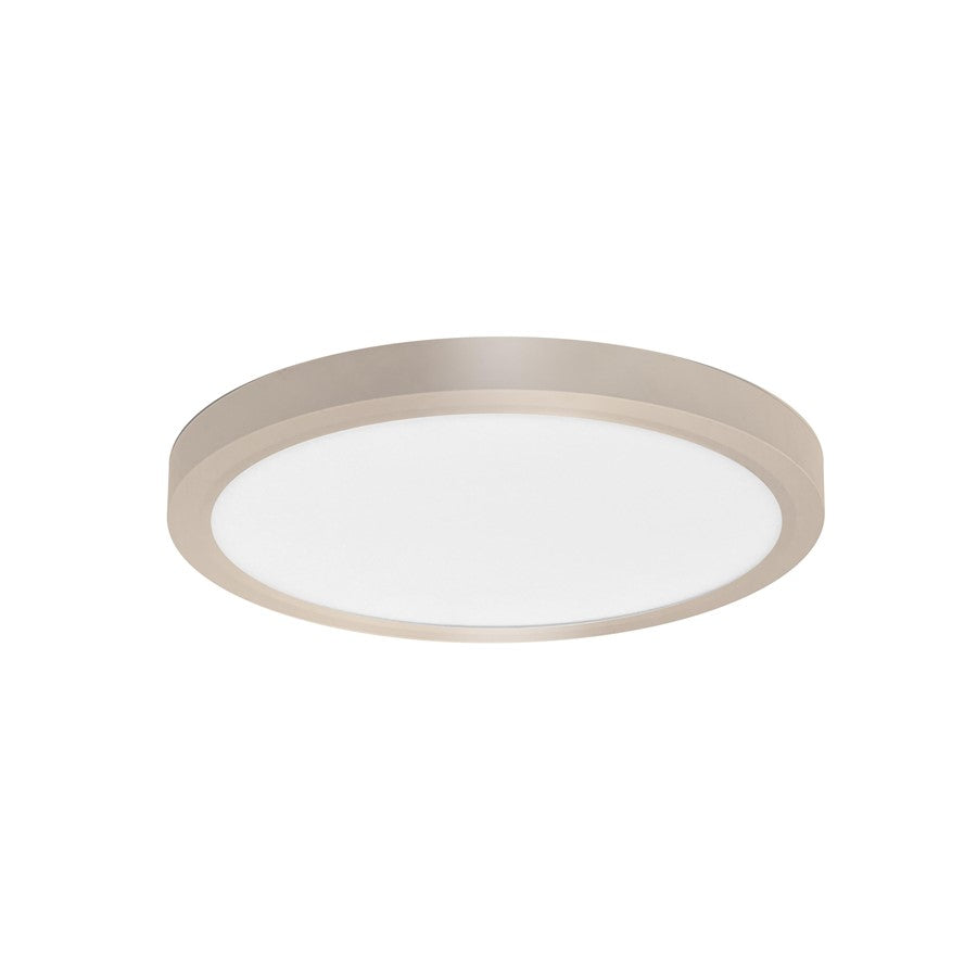 RP Lighting Slim Edge-Lit 15" LED Disc, Brushed Nickel - 4352BN-15-5CCT