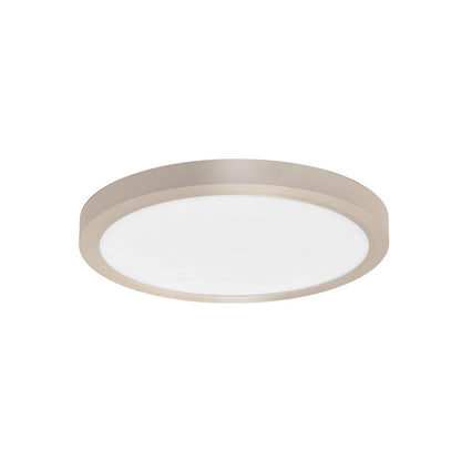 RP Lighting Slim Edge-Lit 15" LED Disc, Brushed Nickel - 4352BN-15-5CCT