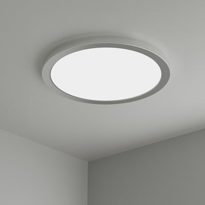 RP Lighting Slim Edge-Lit 15" LED Disc, Brushed Nickel