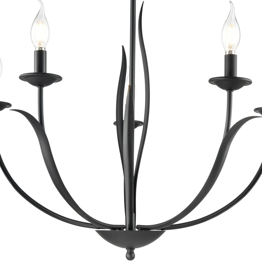 Millennium Lighting Charlize 5Lt 30" Chandelier, Black