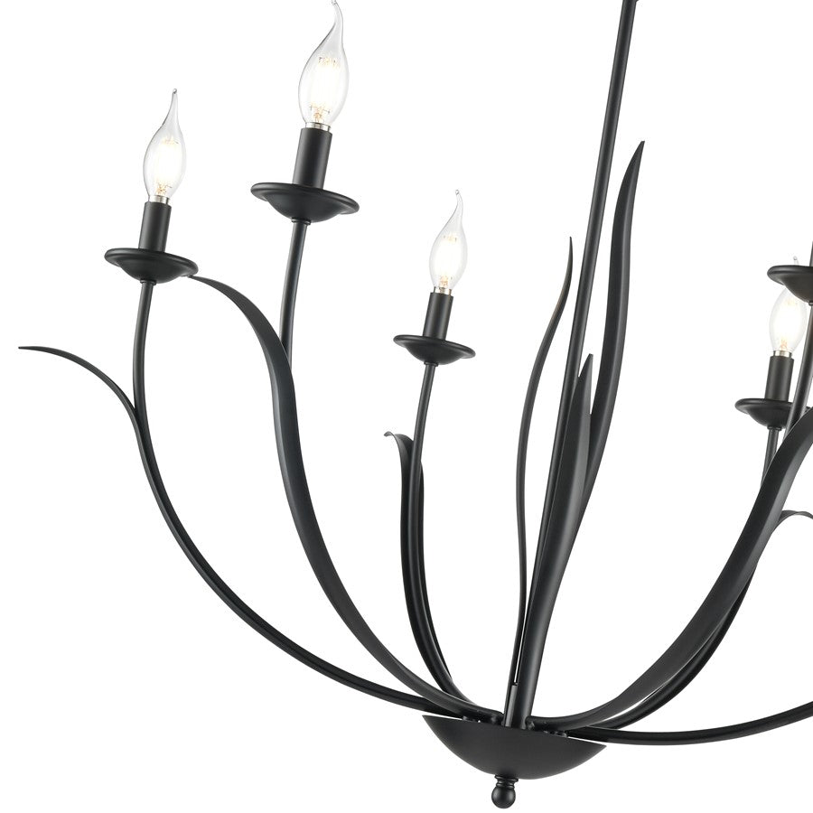 Millennium Lighting Charlize 6Lt 34" Chandelier, Black