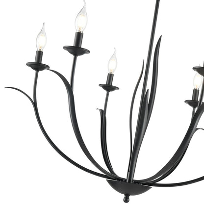 Millennium Lighting Charlize 6Lt 34" Chandelier, Black