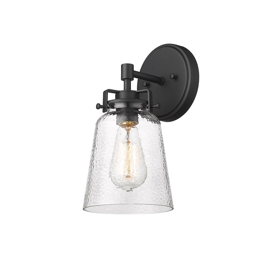Millennium Lighting Amberose 1 Light Wall Sconce, Matte Black