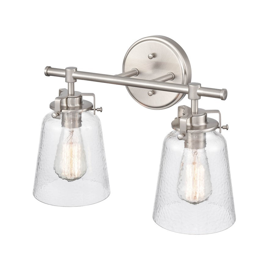 Millennium Lighting Amberose 2Lt Vanity, Brushed Nickel