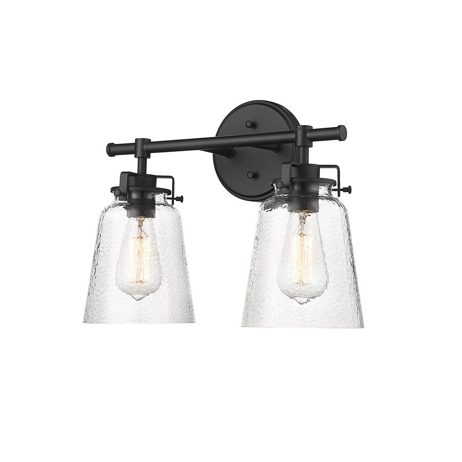 Millennium Lighting Amberose 2Lt Vanity, Black