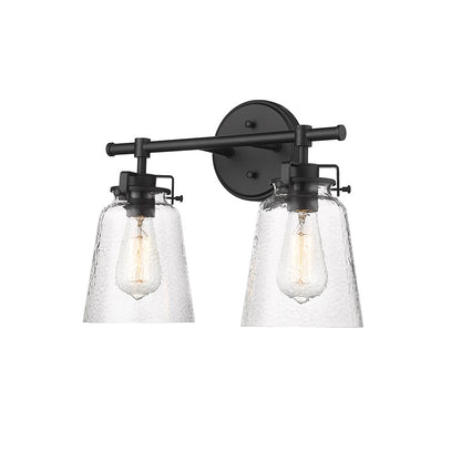 Millennium Lighting Amberose 2Lt Vanity, Black