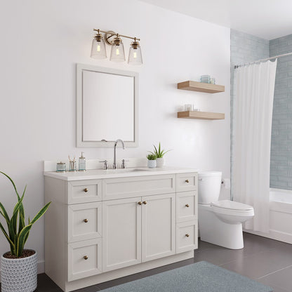 Millennium Lighting Amberose 3Lt Vanity, Modern Gold