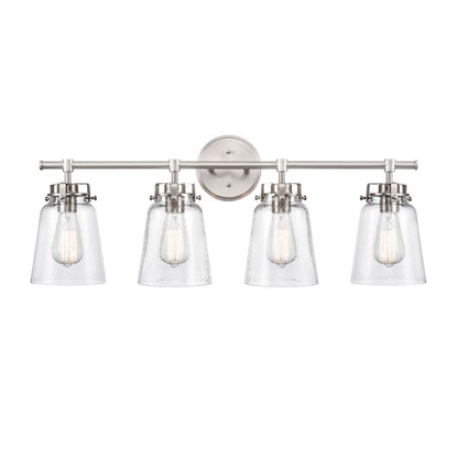 Millennium Lighting Amberose 4Lt Bathroom Vanity Light, Nickel - 4414-BN