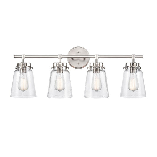 Millennium Lighting Amberose 4Lt Bathroom Vanity Light, Nickel - 4414-BN