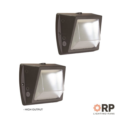 RP Lighting Wall Pack 10.75" Semi Cutoff LED Light, Bronze