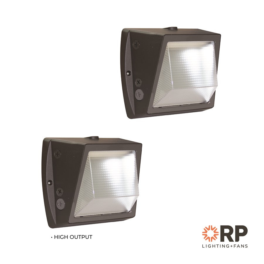 RP Lighting Wall Pack 13.25" Semi Cutoff HO LED Light, Brz