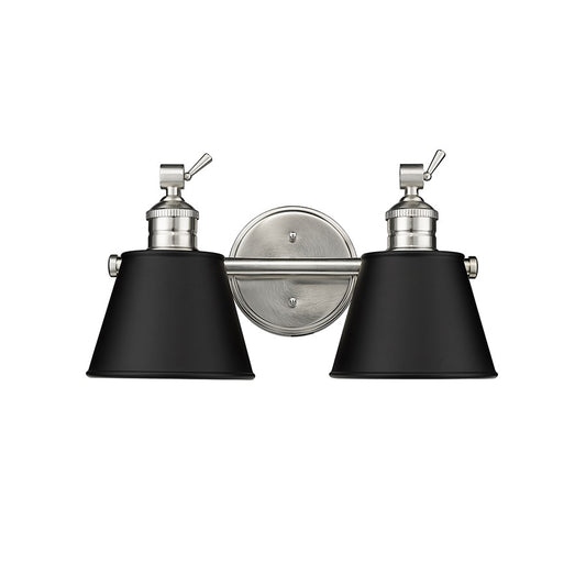 Millennium Lighting Layne 2Lt Vanity, Brushed Nickel - 4462-BN