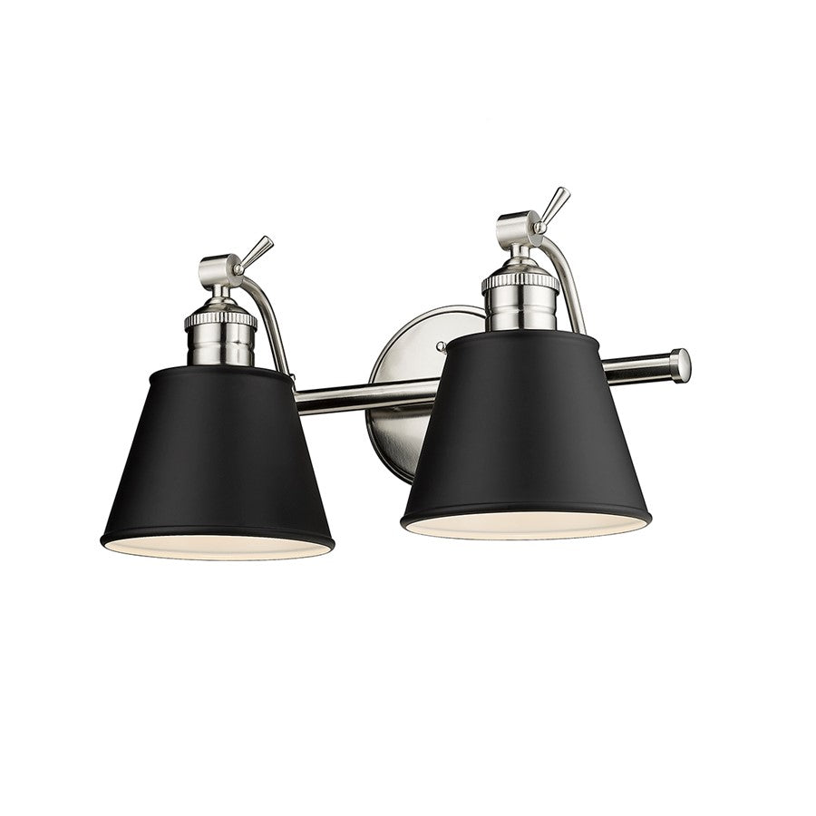 Millennium Lighting Layne 2Lt Vanity, Brushed Nickel