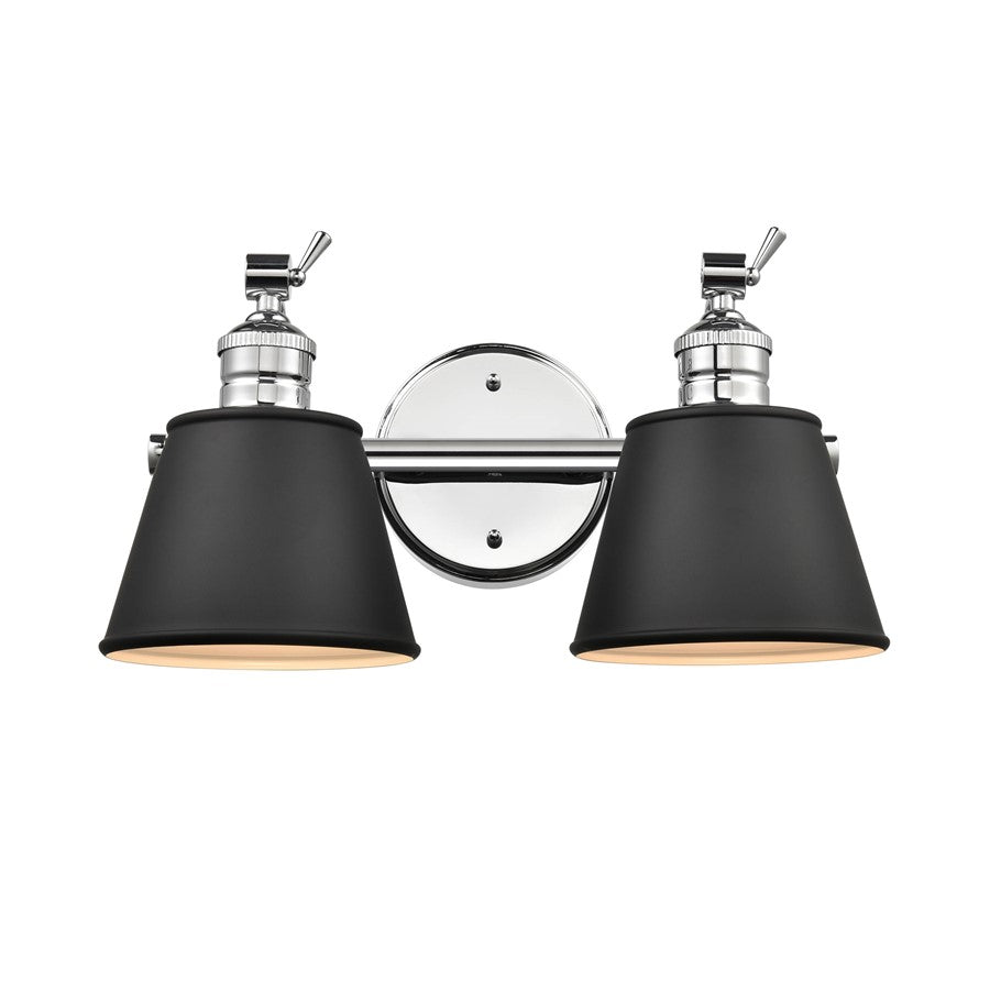 Millennium Lighting Layne 2Lt Vanity, Chrome - 4462-CH