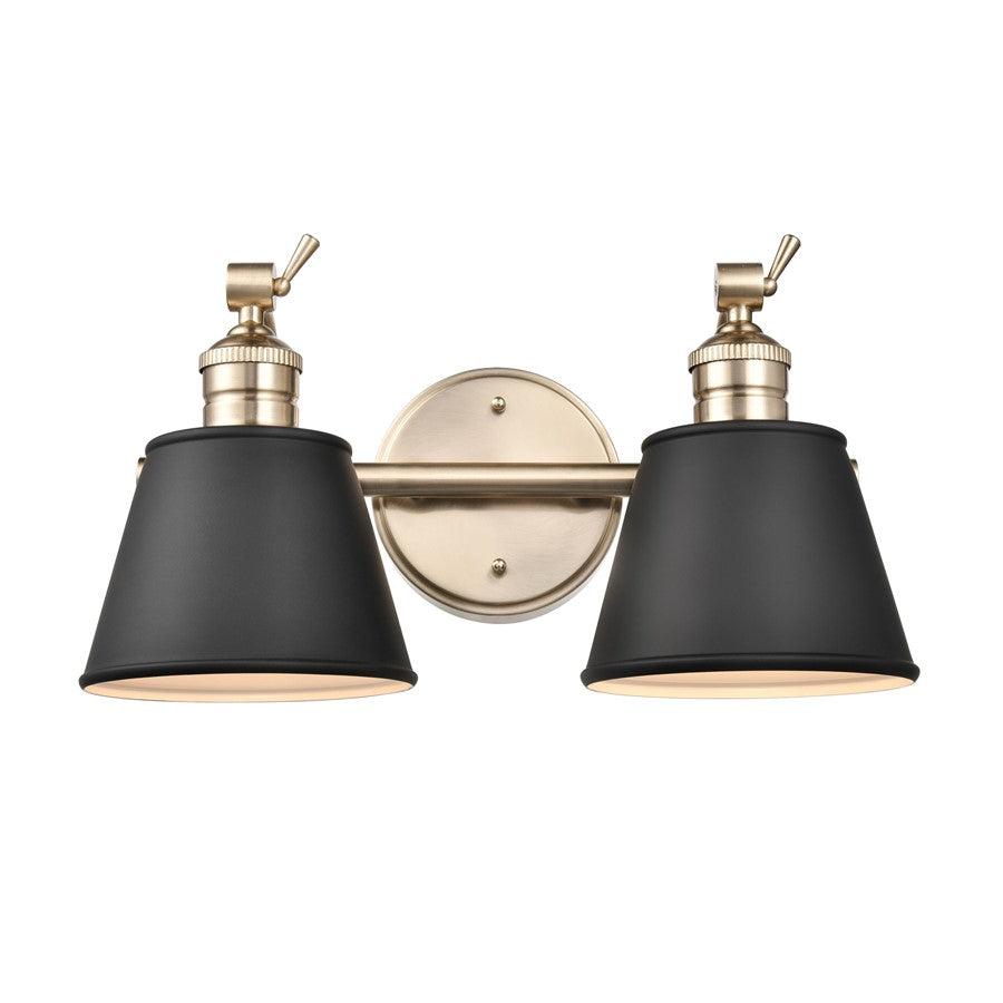Millennium Lighting Layne 2Lt Vanity, Modern Gold - 4462-MG