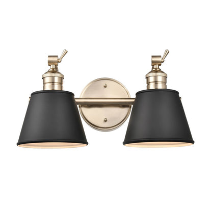 Millennium Lighting Layne 2Lt Vanity, Modern Gold - 4462-MG