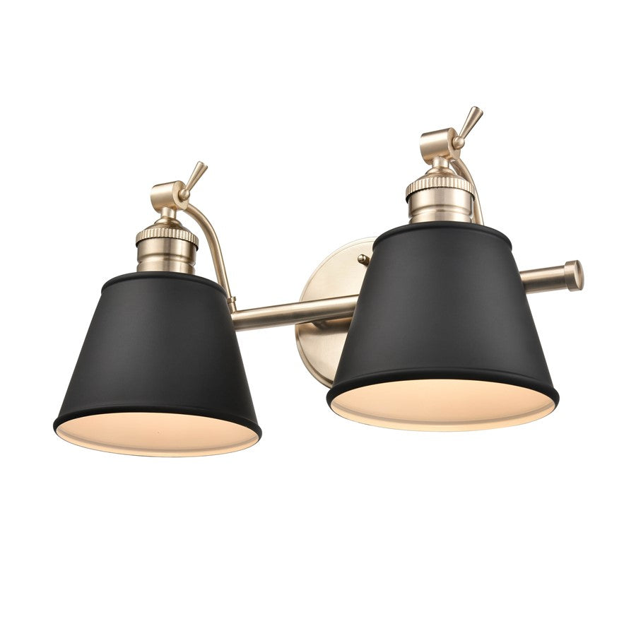 Millennium Lighting Layne 2Lt Vanity, Modern Gold