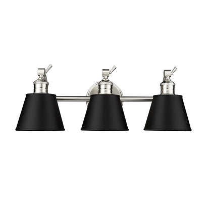 Millennium Lighting Layne 3Lt Vanity, Brushed Nickel - 4463-BN