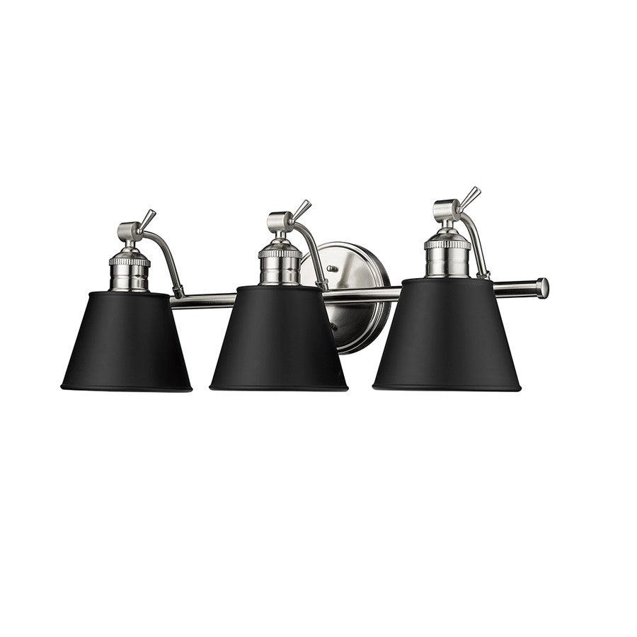 Millennium Lighting Layne 3Lt Vanity, Brushed Nickel