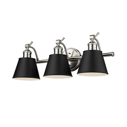 Millennium Lighting Layne 3Lt Vanity, Brushed Nickel