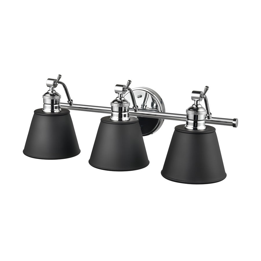 Millennium Lighting Layne 3 Light Bathroom Vanity Light, Chrome