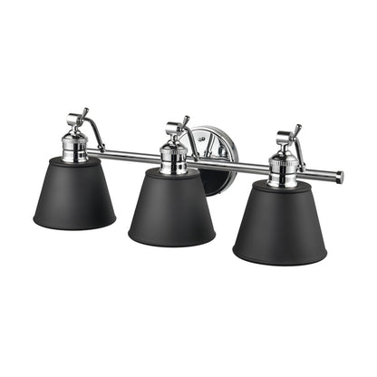 Millennium Lighting Layne 3 Light Bathroom Vanity Light, Chrome