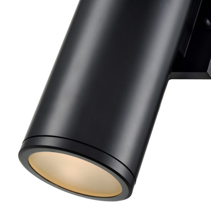 Millennium Lighting Vegas 2Lt Outdoor Wall Sconce, Black
