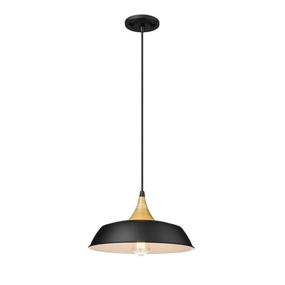 Millennium Lighting Arlo 1 Light Pendant, Matte Black - 4511-MB