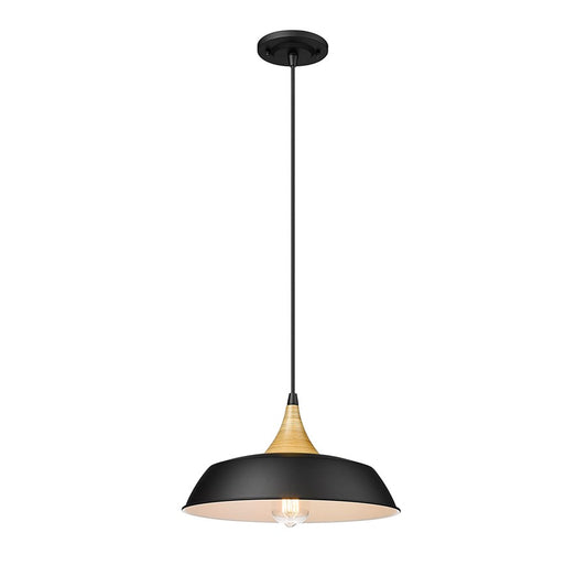 Millennium Lighting Arlo 1 Light Pendant, Matte Black - 4511-MB
