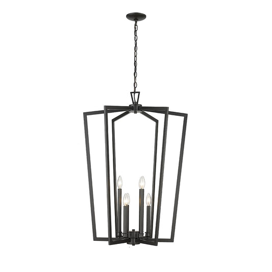 Millennium Lighting Lizabeth 6Lt Pendant, Black - 4526-MB