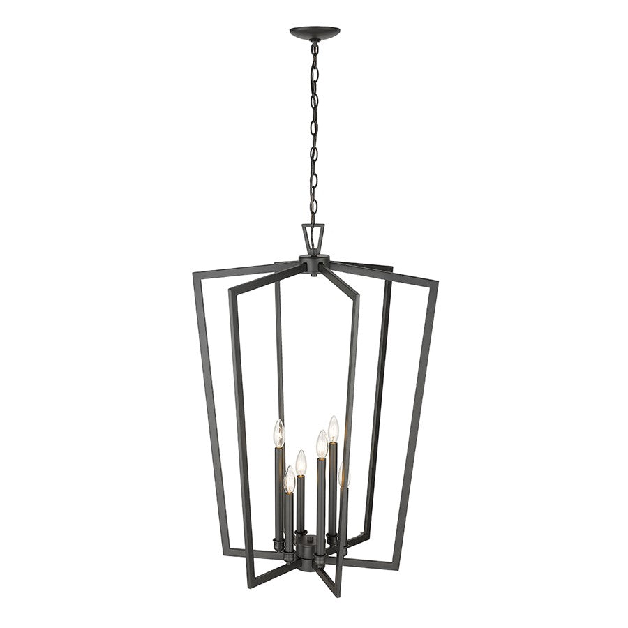 Millennium Lighting Lizabeth 6Lt Pendant, Black