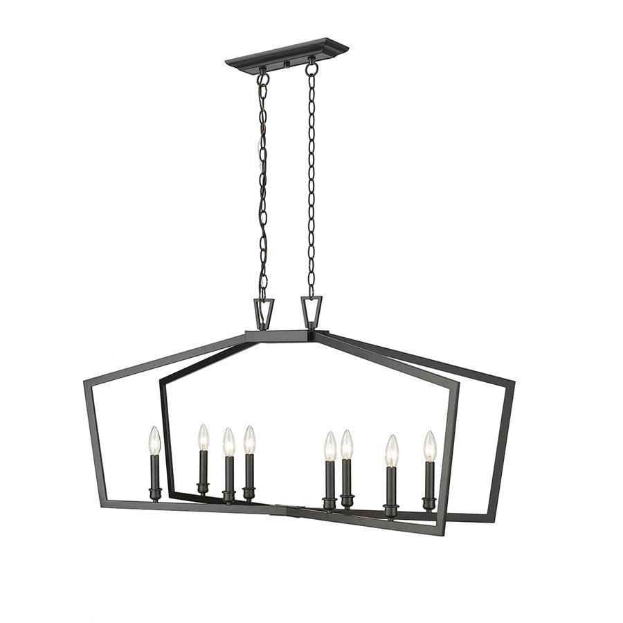 Millennium Lighting Lizabeth 8Lt Chandelier, Black