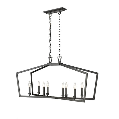 Millennium Lighting Lizabeth 8Lt Chandelier, Black