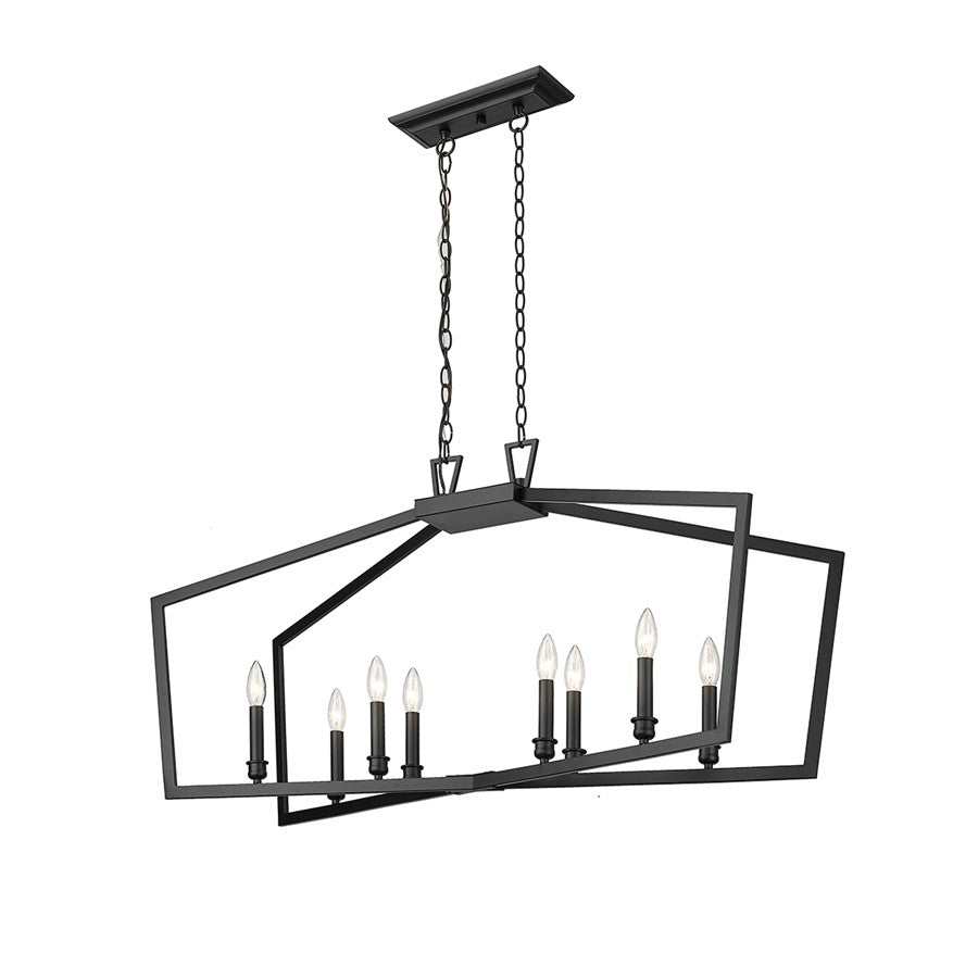 Millennium Lighting Lizabeth 8Lt Chandelier, Black