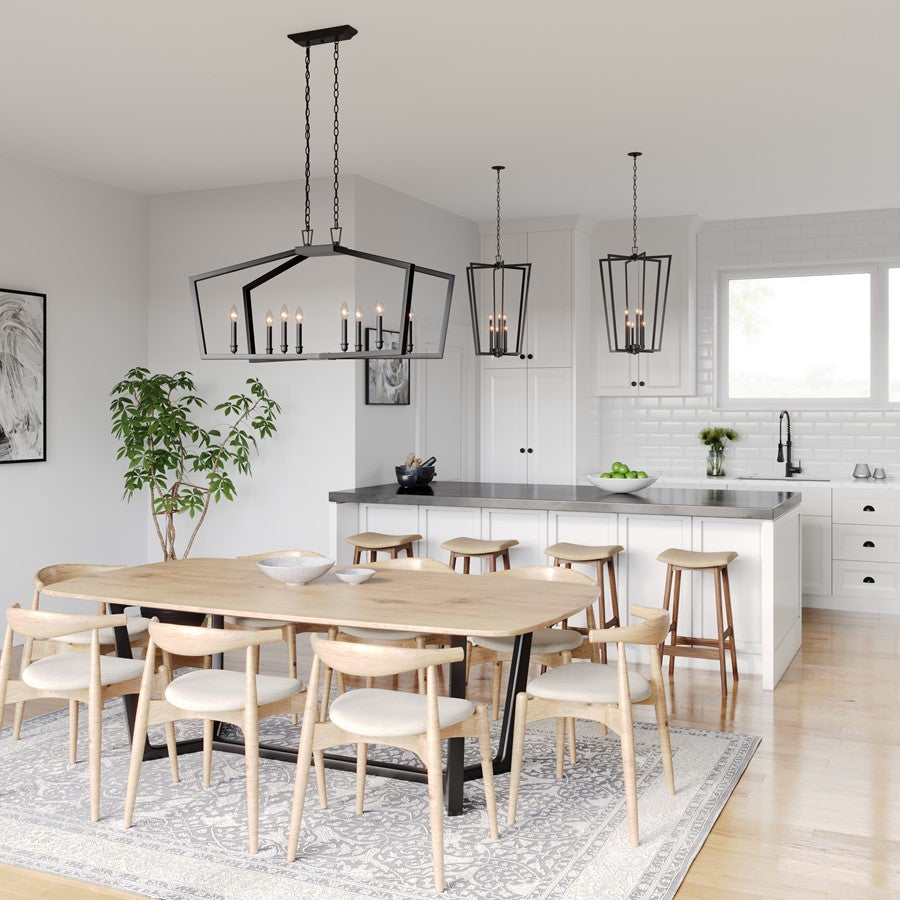 Millennium Lighting Lizabeth 8Lt Chandelier, Black