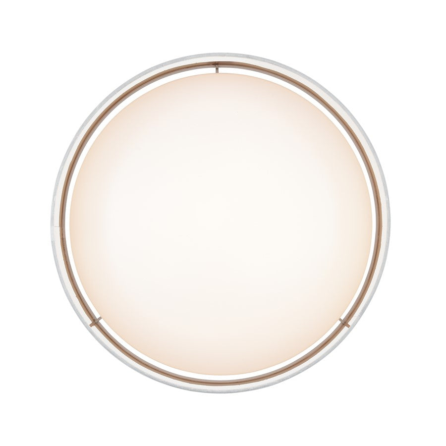 Millennium Rosata 16" Flushmount, White/White/Burnished Gold Interior