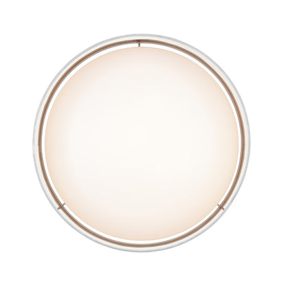 Millennium Rosata 16" Flushmount, White/White/Burnished Gold Interior